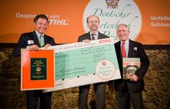 Preisverleihung Stihl-Sonderpreis. Baron Süsskind, Clemens Alexander Wimmer, Rüdiger Stihl©Schloss Dennenlohe durch Tanja Stumpf