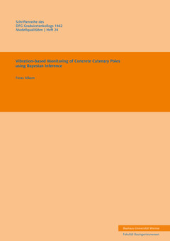 Vibration-based Monitoring of Concrete Catenary Poles using Bayesian Inference