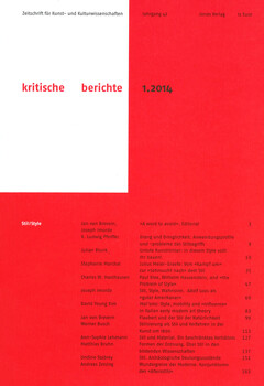 kritische berichte 1.2014