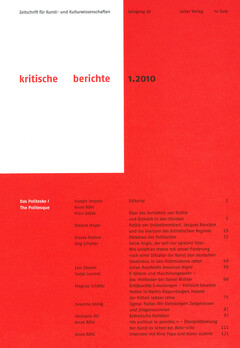 kritische berichte 1.2010