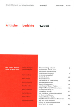 kritische berichte 3.2008