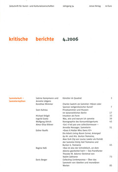 kritische berichte 4.2006