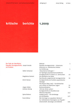 kritische berichte 1.2009