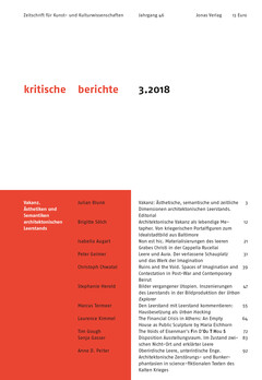 kritische berichte 3.2018