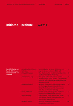 kritische berichte 4.2019